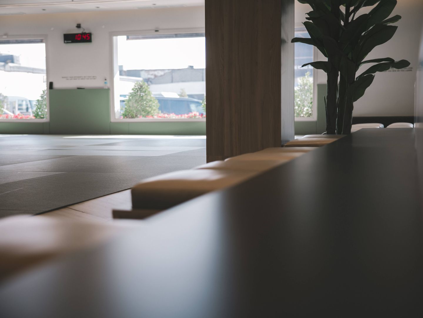 Quiet interior view of the Alliance Jiu Jitsu Kuwait academy