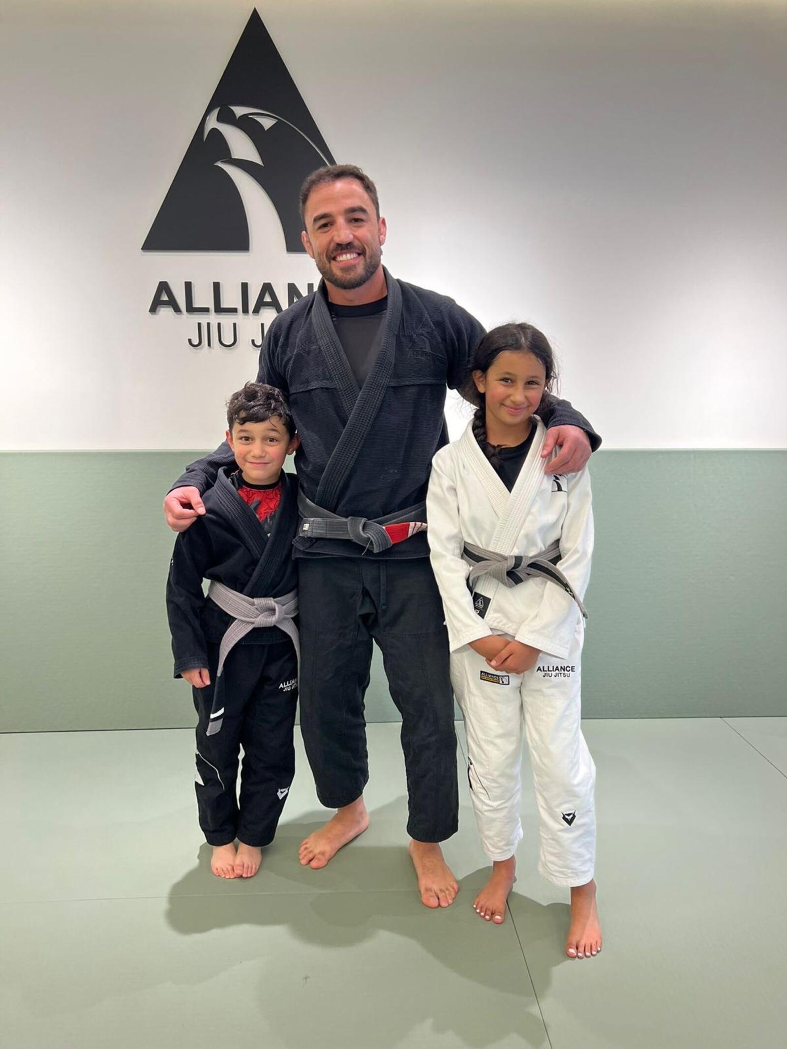 Kids Brazilian Jiu-Jitsu training at Alliance Kuwait